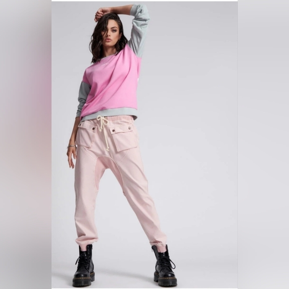 One Teaspoon Blush Cargo Joggers. Size XS. NWT - Picture 1 of 7